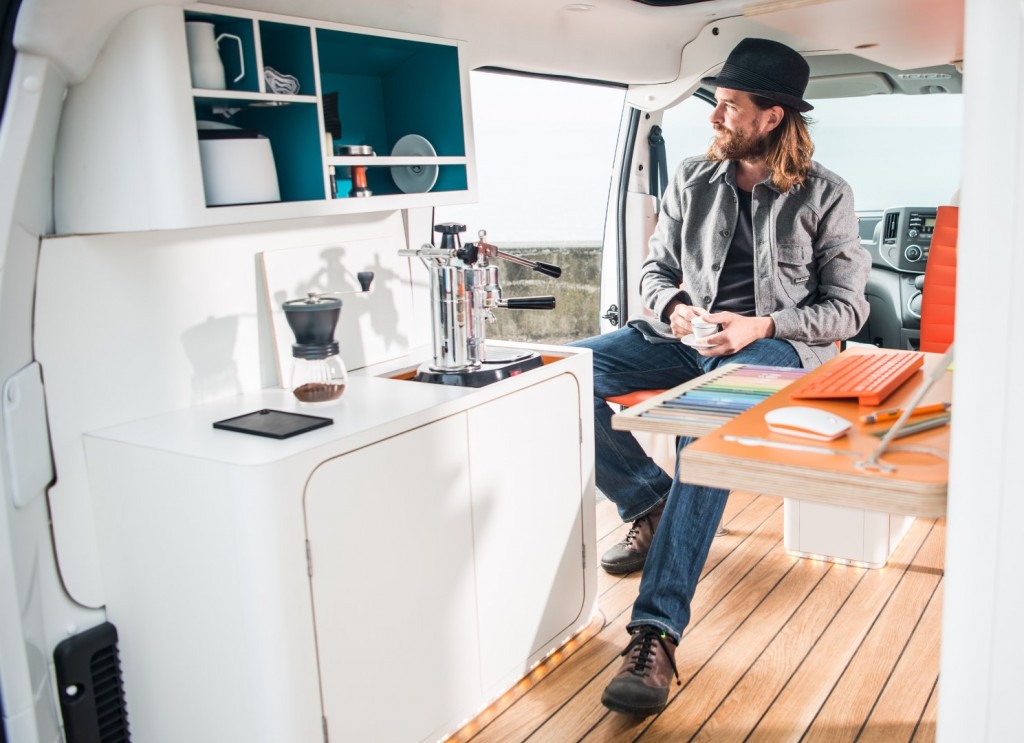 The future of working: Nissan e-NV200 WORKSPACe is the world’s first all-electric mobile office