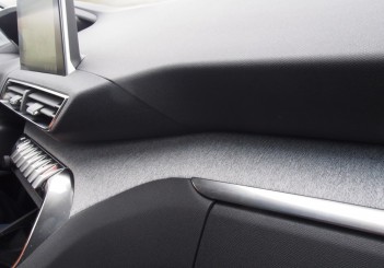 Fabric inlay on the dash as well as on the doors.
