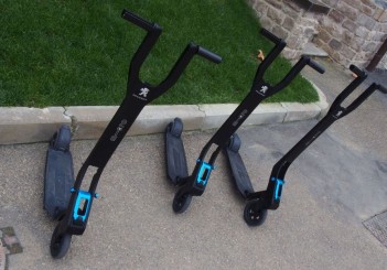 The electric scooter can be recharged from a 12V socket in the 3008 boot.