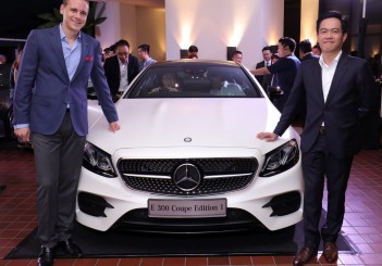 Cycle & Carriage Bintang unveils new Mercedes-Benz E-Class Coupé Mercedes-Benz E 300 Coupe Edition 1 - 01 From left - Mercedes-Benz Malaysia vice president of sales and marketing Mercedes-Benz Cars Mark Raine and Cycle & Carriage Bintang CEO Wilfrid Foo